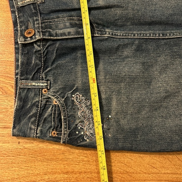 AMERICAN EAGLE Y2K Retro Skirt Denim Sz 0 - Picture 10 of 10